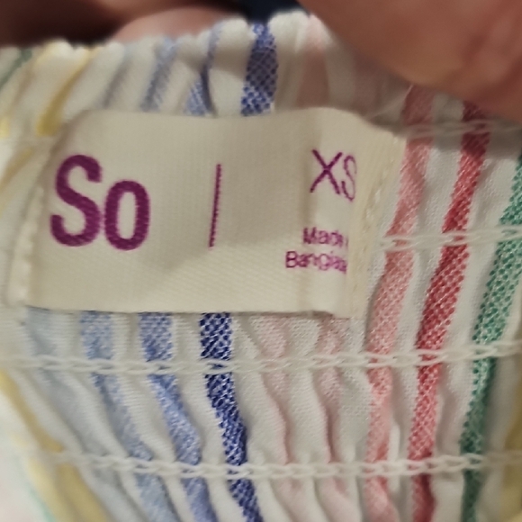 SO Women's Striped Mini Dress - Picture 3 of 9